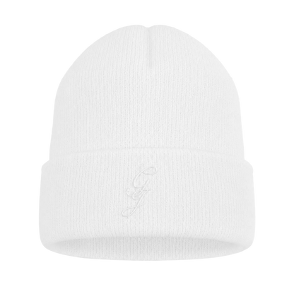 White beanie on a transparent background